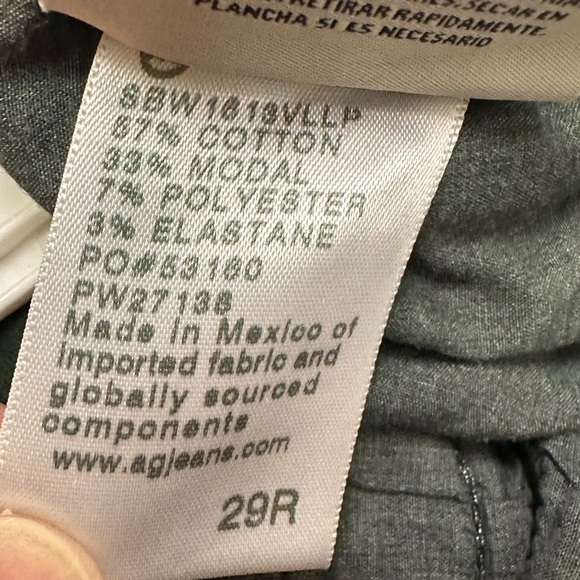 Adriano Goldschmied Women's Green Chino Corduroy Pants size 29R - Picture 7 of 10